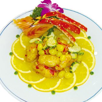 たらば蟹のXO醤炒め